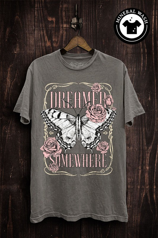 Dreamer Butterfly Graphic T-Shirt