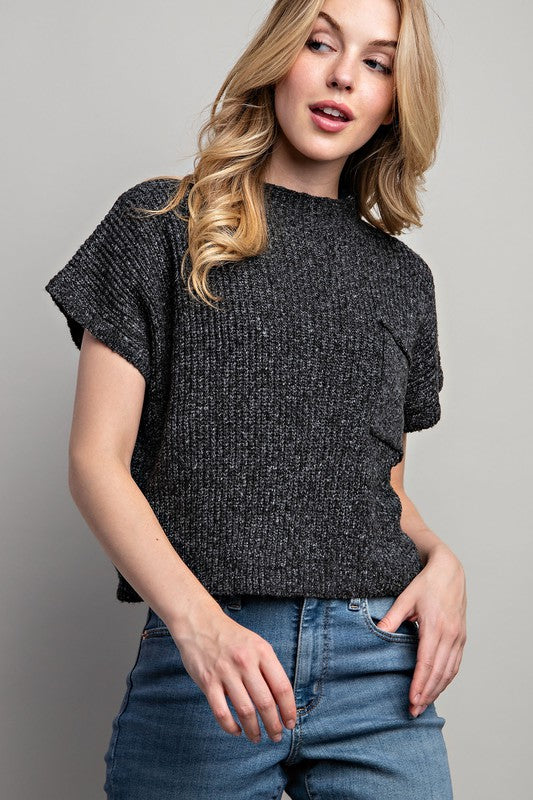 Marbled Knit Top