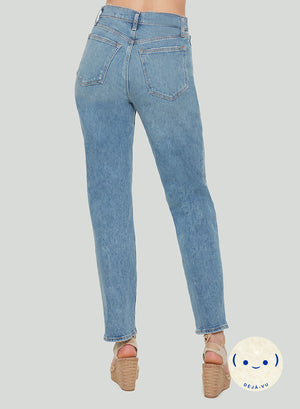 High Rise Relaxed Straight Jeans - Dex - Uforia Muse 